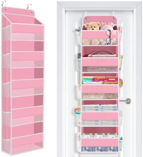 Over the Door Organizer, 5 Large Pocket Hanging Storage by Unknown