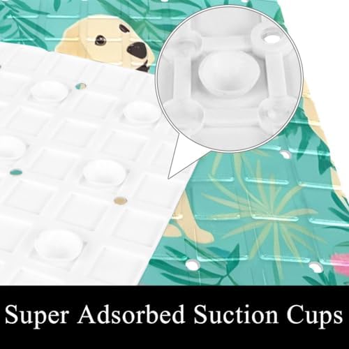 Non Slip Bathtub and Shower Mat 26.8x15.1 inch, Bath Mat - Image 3
