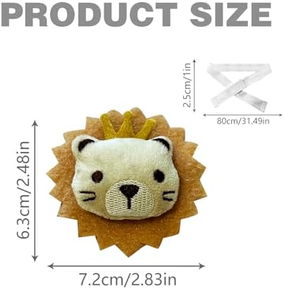 2 Pack Lion Curtain Tiebacks, Cute Cartoon Animal Curtain Holdbacks - Image 6