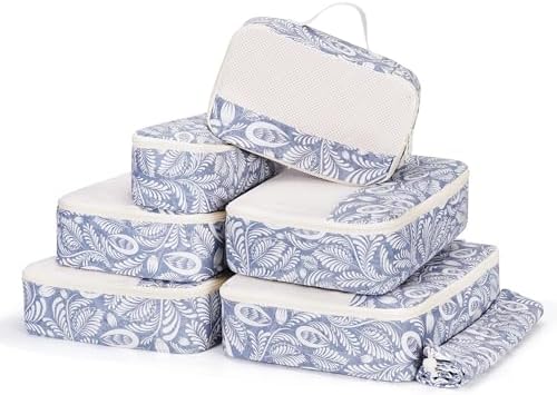 Narwey 7 Set Packing Cubes for Travel Carry on Suitcase, Durable Packing by Narwey