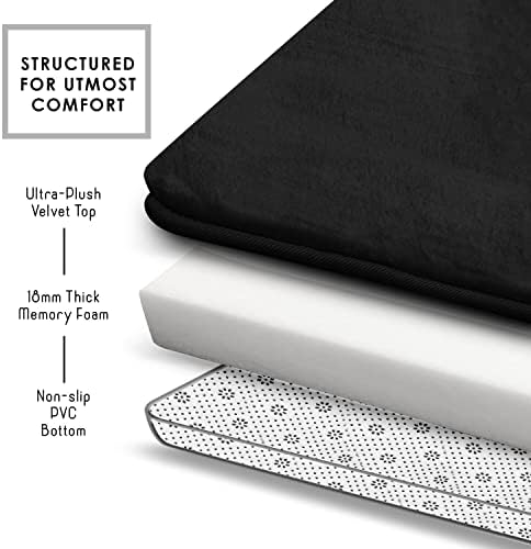 Clara Clark 3 Piece Bathroom Rugs Bath Mat Set, Velvet Memory Foam Bath Mats - Image 5