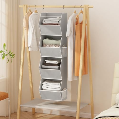 Wawocs 4 Shelf Hanging Closet Organizers and Storage - Image 2