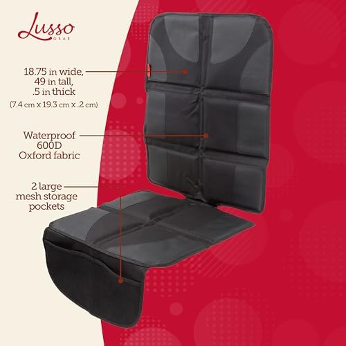 Lusso Gear Car Seat Protector for Baby Car Seat - Image 4