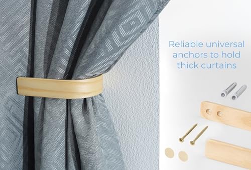 Wood Curtain Holdbacks - Image 5