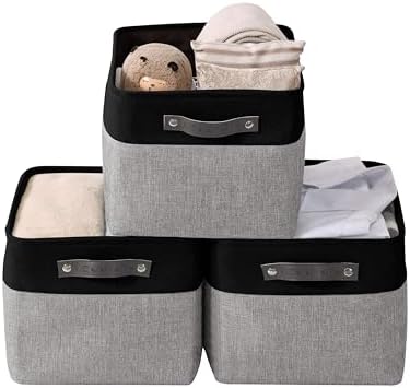 DECOMOMO Storage Bins, Extra Large Fabric Storage Baskets by DECOMOMO