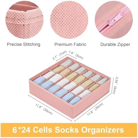 Joyoldelf Sock Organizer Drawer Organizer - Image 2