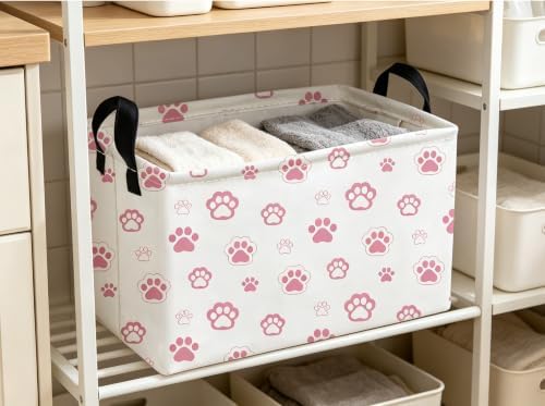Essme Rectangular Pink Baskets, Dog Basket - Image 4
