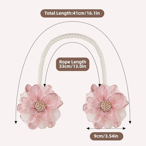 AULEEP Flower Curtain Holdbacks Tiebacks - Image 3