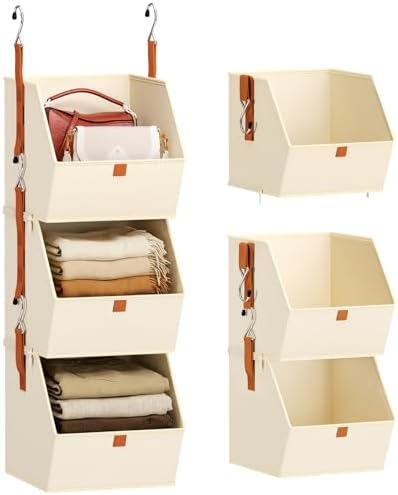 Homsorout Collapsible Hanging Closet Organizer by Homsorout