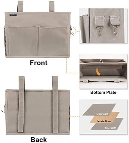 Surblue Bedside Caddy Hanging Bed Organizer Storage Bag Pocket - Image 2