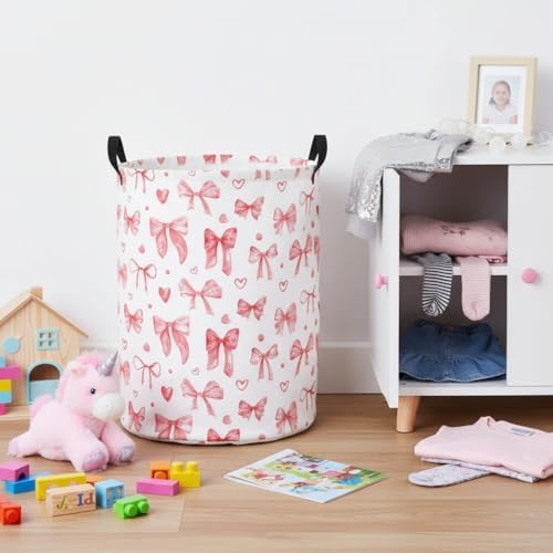 Baby Laundry Basket Baby Nursery Hamper Kids Laundry Basket Toy Storage Bin - Image 3
