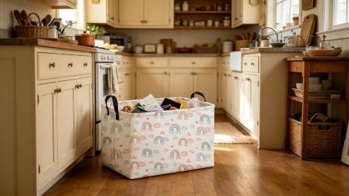 Sanjiaofeng Rectangular Rainbow Basket, Storage Bins - Image 3