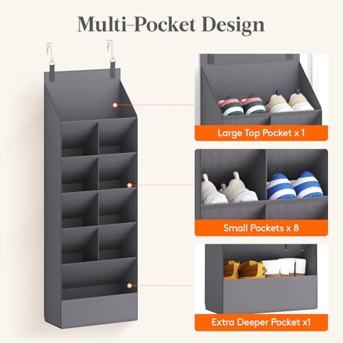 Lifewit 6 Tier Over the Door Shoe Organizer - Image 6
