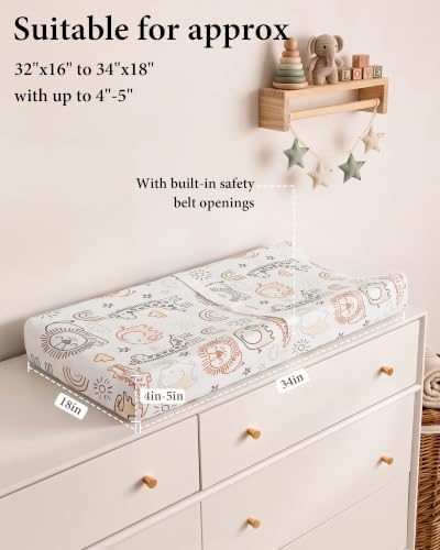 Yoofoss 2-Pack Diaper Changing Pad Cover - Image 3