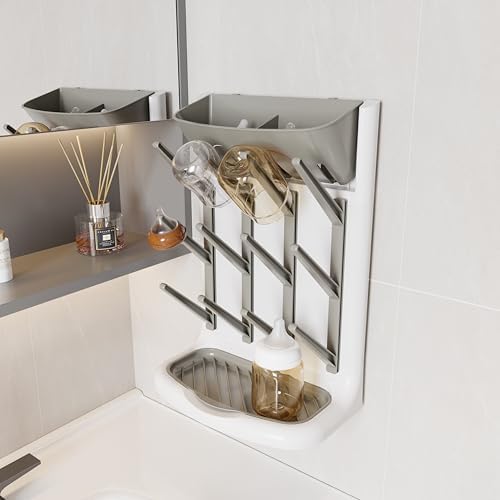 IEEK Baby Bottle Drying Rack, Space Saving Countertop Drying Rack - Image 4