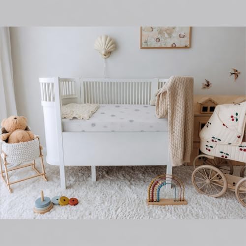 Dreamology Cotton Crib Sheets, 2 Pack, Standard Crib Sheets - Image 2