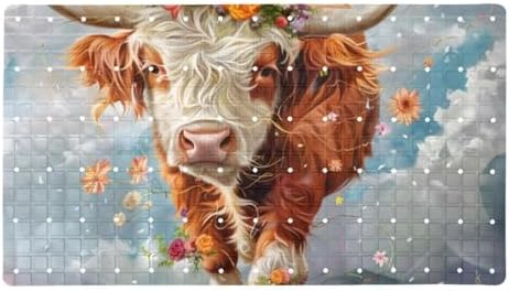 Non Slip Bathtub and Shower Mat 26.8x15.1 inch, Bath Mat by Anna+Cowper