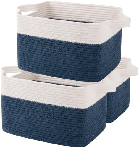 OIAHOMY Cotton Rope Storage Baskets by MasterofSpaceOptimization