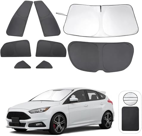 TINGLU Window Shades for Ford Focus 2014-2018 Hatchback Accessories Car Side by TINGLU