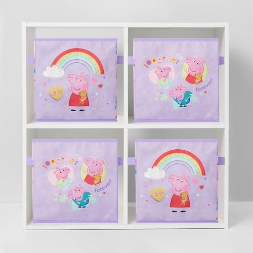 Idea Nuova Storage Cubes for Kids, 2 Pack Collapsible Fabric Bins - Image 5