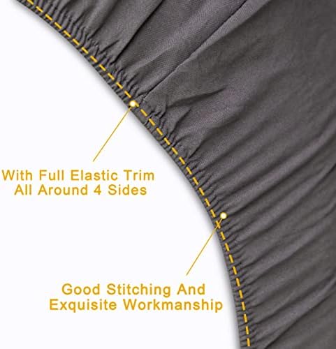 FLXXIE 4-Piece Microfiber Toddler Bedding Set, Dark Grey - Image 3