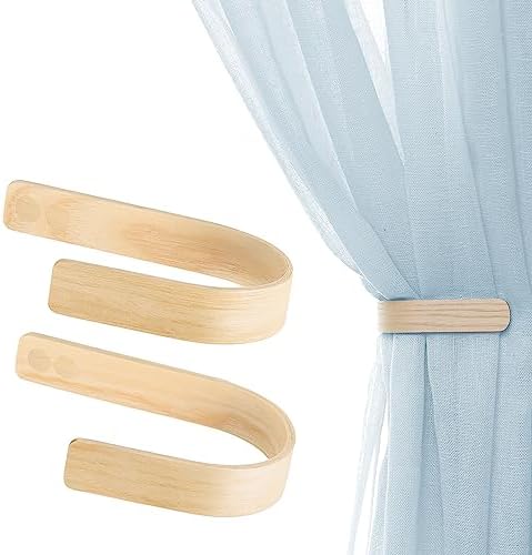 Wood Curtain Holdbacks by TOROS