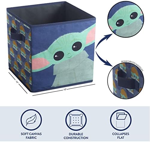 Idea Nuova Star Wars The Mandalorian, The Child Set of 2 Durable Storage Cubes - Image 3