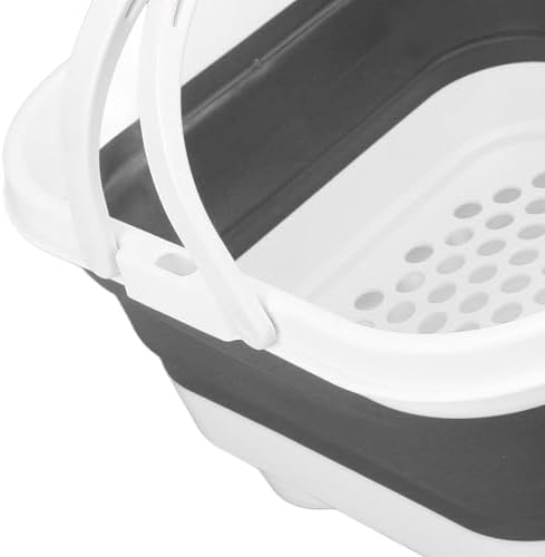Yunseity Folding Baby Bath Toy Basket, Foldable Bath Toy Organizer Cute - Image 7