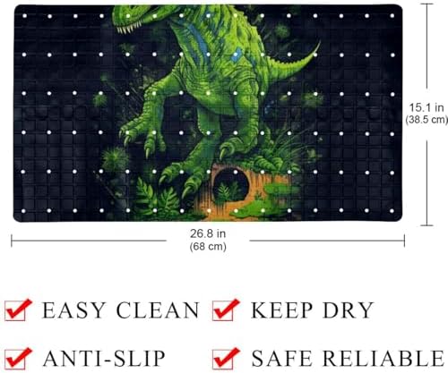Non Slip Shower Mat Bathtub Mat 15.1x26.8 Inch, Quick Dry Bath Mat - Image 4