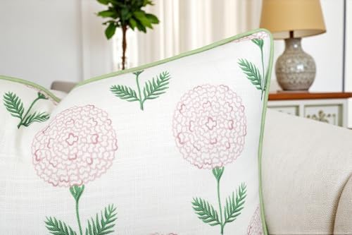Marigold Floral Print 12x20 Lumbar Pillow Cover - Image 2