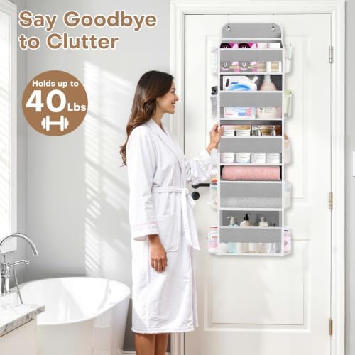 Over the Door Organizer, 5 Large Pocket Hanging Storage - Image 7