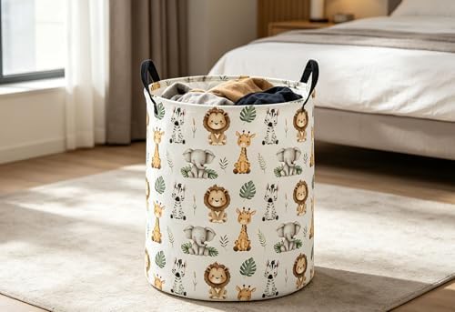 ESSME Animal Laundry Basket, Collapsible Canvas Waterproof Storage Bin - Image 3