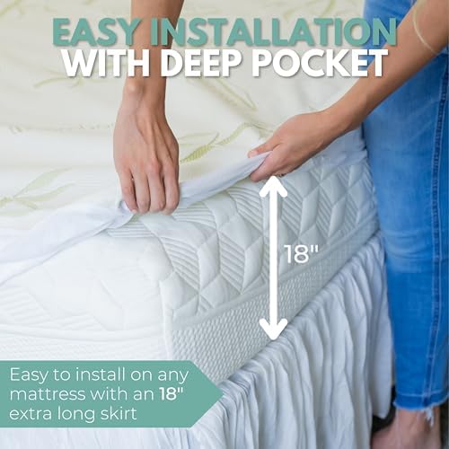RestLine Premium Bamboo Waterproof Mattress Protector - Image 6