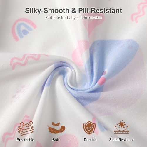 Baby Crib Sheets 2 Pack for Boys and Girls Fit for Standard Crib Toddler - Image 5