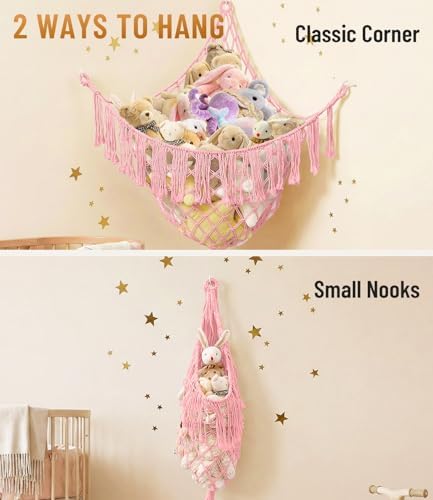 Lare Stuffed Animal Storage Hammock Corner Net - Image 5