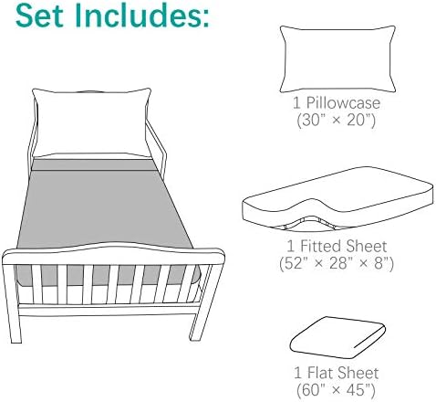 Biloban 3-Piece Toddler Sheet Set Microfiber, Toddler Bedding Set - Image 6