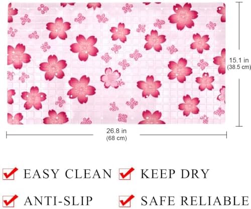 Shower Mat Bathtub Mat, 26.8x15.1 inch, Non-Slip Bath Mat - Image 4