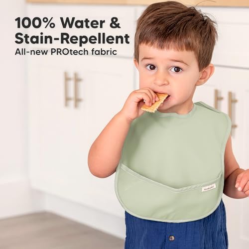KeaBabies 3-Pack Waterproof Baby Bibs - Image 2