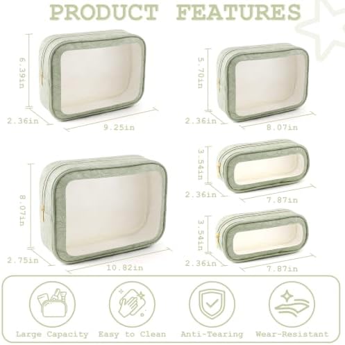 YOPCDJ 5PCS Diaper Bag Organizer Pouches Set, TSA Approved Travel Toiletry Bag - Image 2