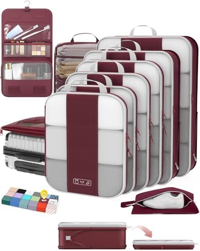 OlarHike 10 Set Compression Packing Cubes by OlarHike