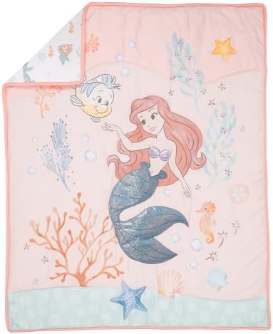 Bedtime Originals Disney Baby The Little Mermaid 3-Piece Baby Crib Bedding Set - Image 3