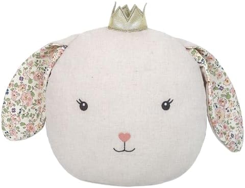 MON AMI Faith Bunny Accent Décor Pillow, 12x11-Inch Rabbit Cushion Gift by MonAmi