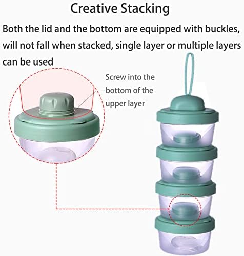 4 Layers Baby Milk Powder Formula Dispenser on The go, Baby Formula Containers - Image 6