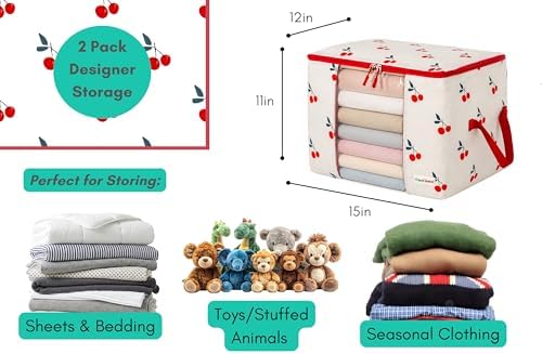 Chaos Cleared Kids Storage Bags – 100% Cotton Canvas Toy & Clothes Organizer - Image 2