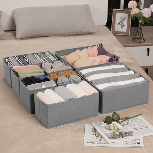 Criusia Drawer Organizer Clothes, 24 Pack Underwear Drawer Organizers, Foldable - Image 7