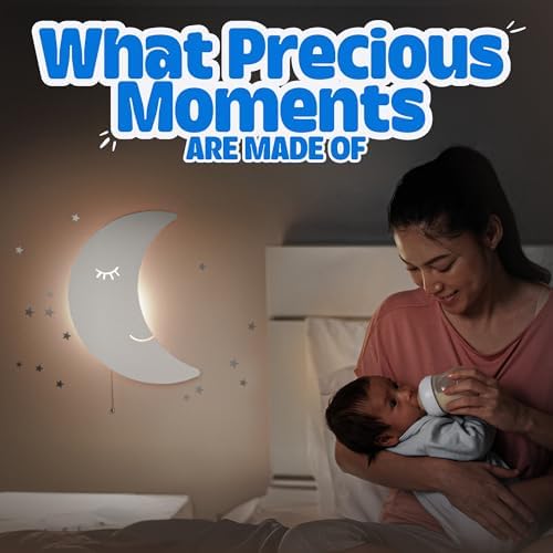 Moon Light - Floating Moon Wall Lamp | Baby Nursery Moon Night Light - Image 2