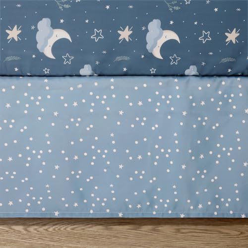 The Peanutshell 3 Piece Celestial Serenity Baby Crib Bedding Set Boy Nursery - Image 4
