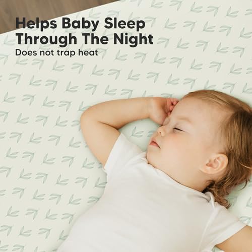 2-Pack Mini Crib Sheets Fitted, 38x26 Pack N Play Mattress Sheets - Image 5