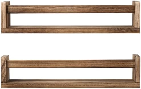 JORIKCHUO Nursery Book Shelves, Kitchen Spice Rack, or Rustic Wall Mounted by JORIKCHUO