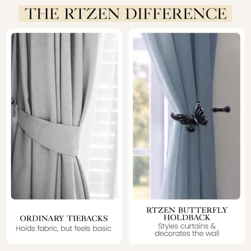 RTZEN Metal Curtain Tiebacks, Drapery Holders - Image 7